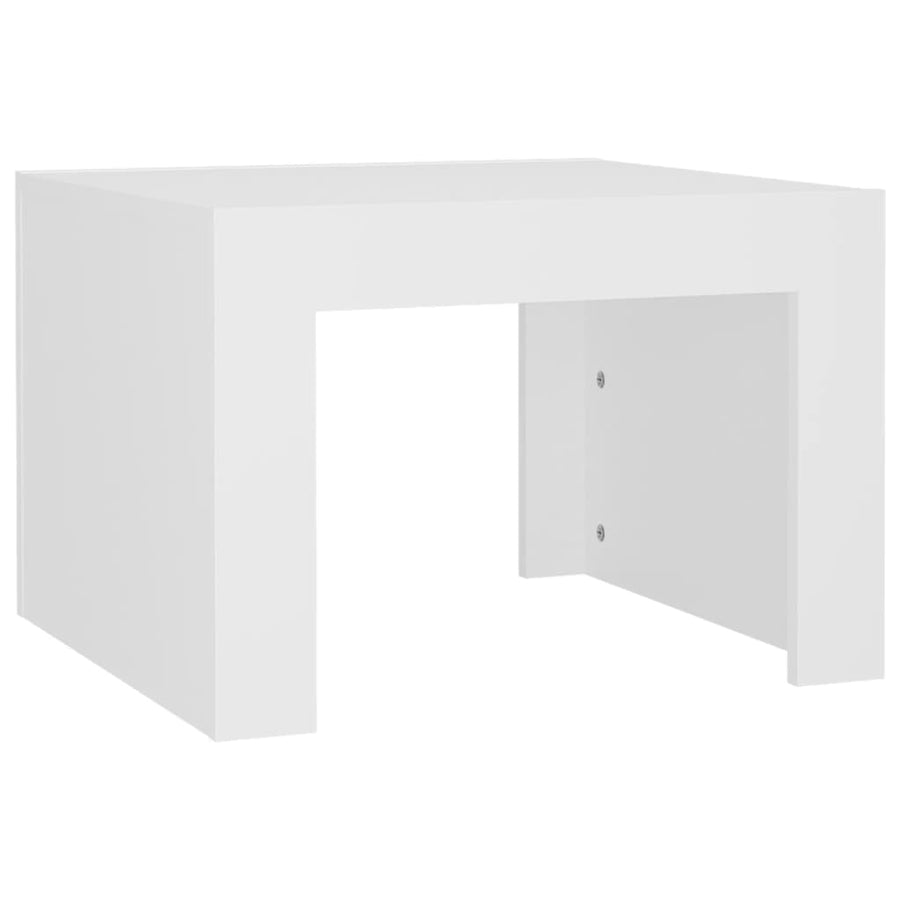 Salontafel 50X50X35 Cm Spaanplaat Wit