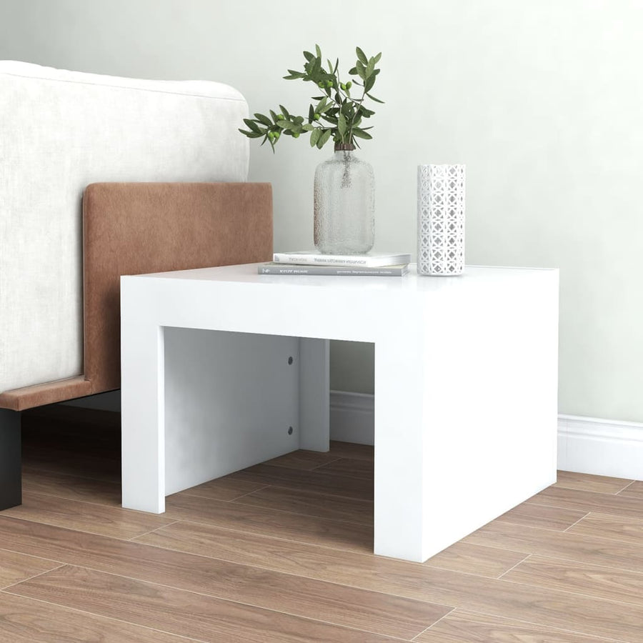 Salontafel 50X50X35 Cm Spaanplaat Wit