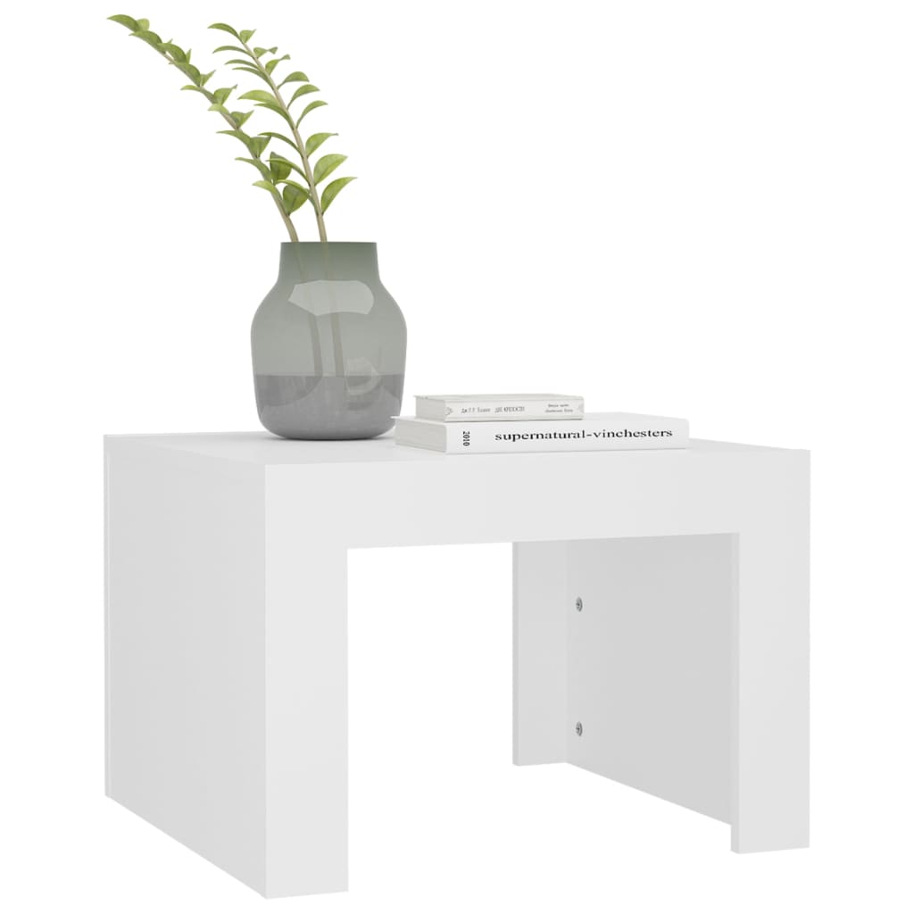 Salontafel 50X50X35 Cm Spaanplaat Wit