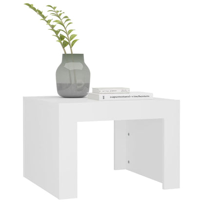 Salontafel 50X50X35 Cm Spaanplaat Wit