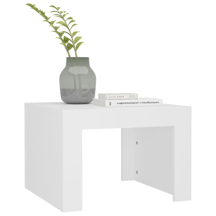 Salontafel 50X50X35 Cm Spaanplaat Wit