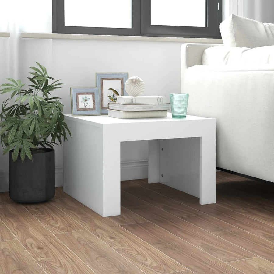 Salontafel 50X50X35 Cm Spaanplaat Wit