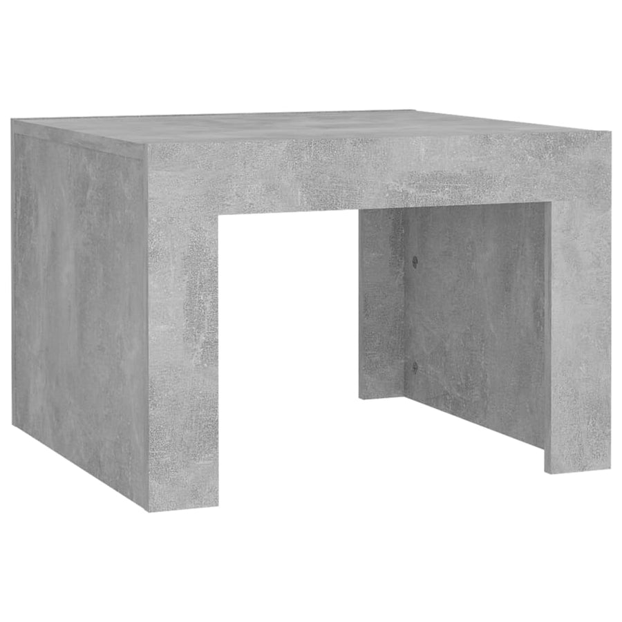 Salontafel 50x50x35 cm bewerkt hout betongrijs
