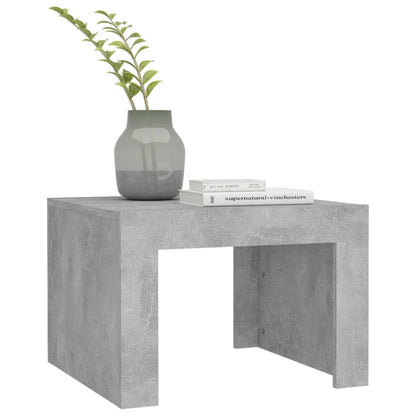Salontafel 50x50x35 cm bewerkt hout betongrijs