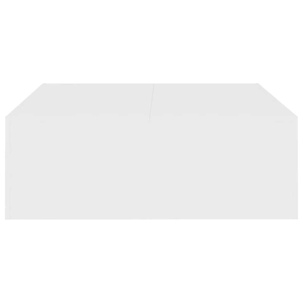 Salontafel 100X100X35 Cm Bewerkt Hout Wit
