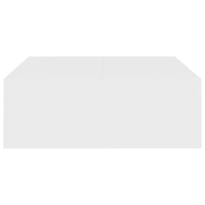 Salontafel 100X100X35 Cm Bewerkt Hout Wit