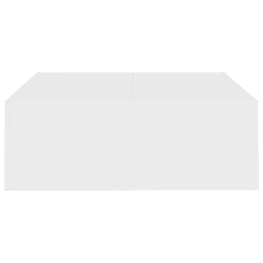 Salontafel 100X100X35 Cm Bewerkt Hout Wit