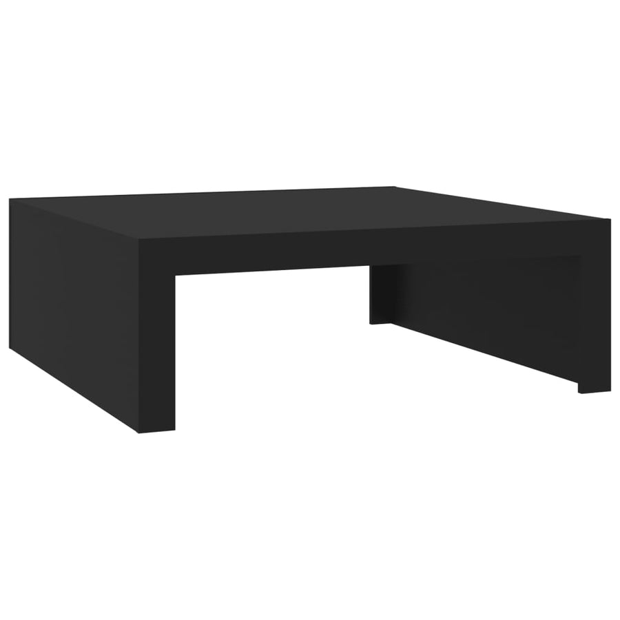 Salontafel 100X100X35 Cm Spaanplaat Zwart