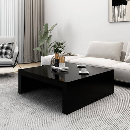 Salontafel 100X100X35 Cm Spaanplaat Zwart