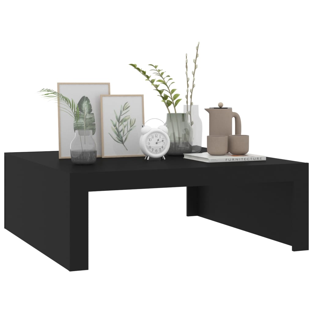 Salontafel 100X100X35 Cm Spaanplaat Zwart