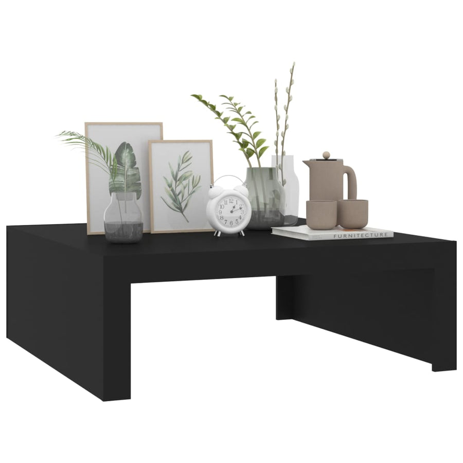Salontafel 100X100X35 Cm Spaanplaat Zwart