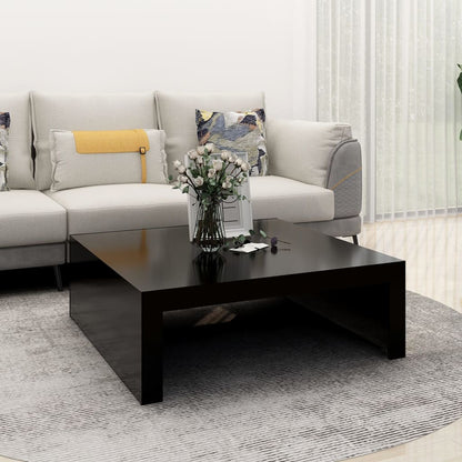 Salontafel 100X100X35 Cm Spaanplaat Zwart