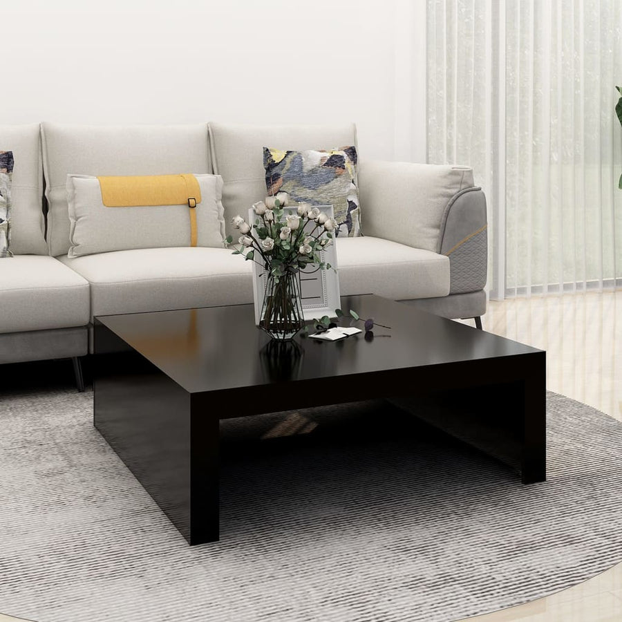Salontafel 100X100X35 Cm Spaanplaat Zwart