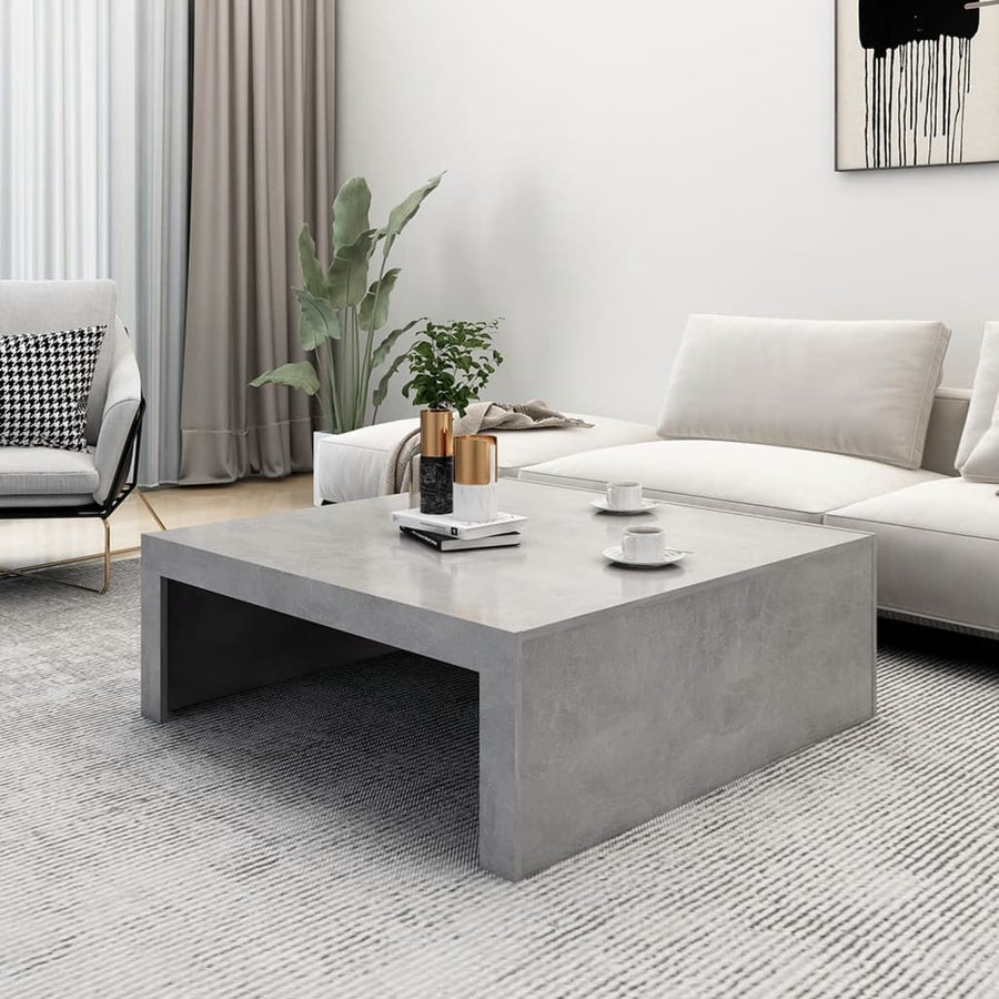 Salontafel 00X00X35 Cm Spaanplaat Betongrijs