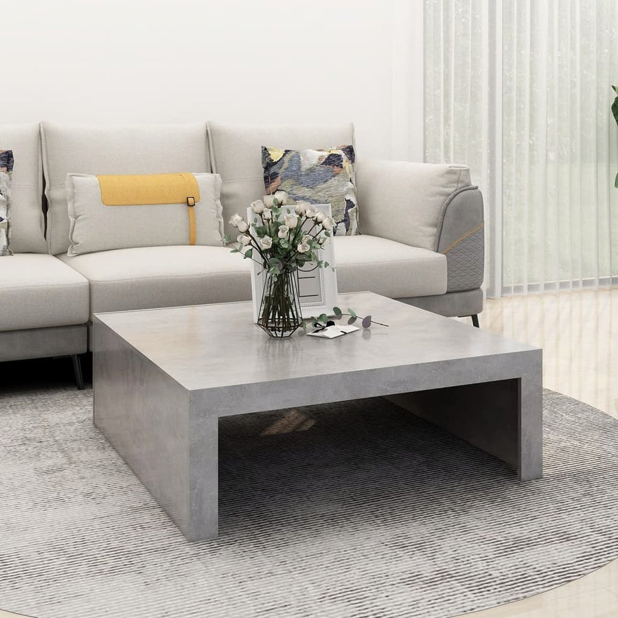 Salontafel 00X00X35 Cm Spaanplaat Betongrijs
