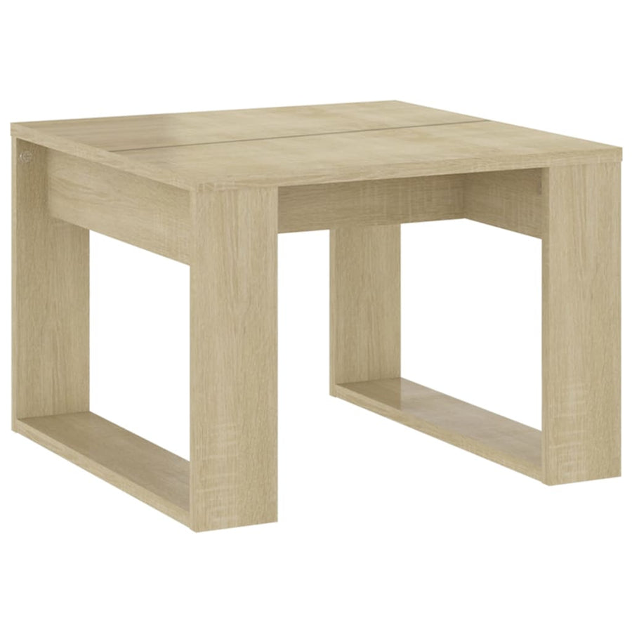 Bijzettafel 50X50X35 Cm Spaanplaat Kleurig Sonoma eiken