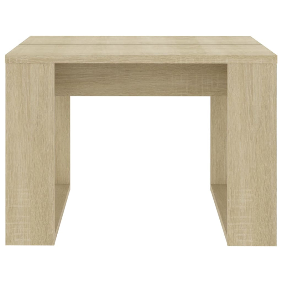 Bijzettafel 50X50X35 Cm Spaanplaat Kleurig Sonoma eiken