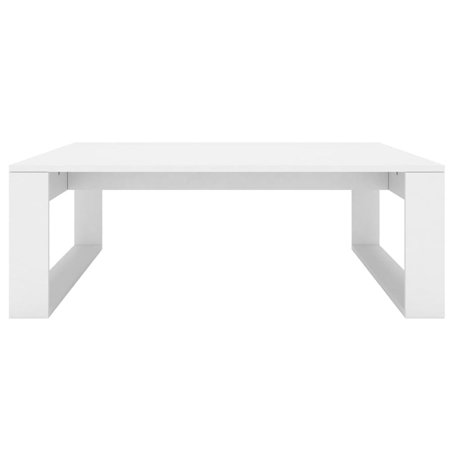 Salontafel 100X100X35 Cm Bewerkt Hout Wit