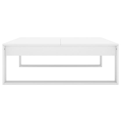 Salontafel 100X100X35 Cm Bewerkt Hout Wit