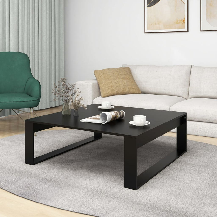 Salontafel 00X00X35 Cm Spaanplaat Zwart