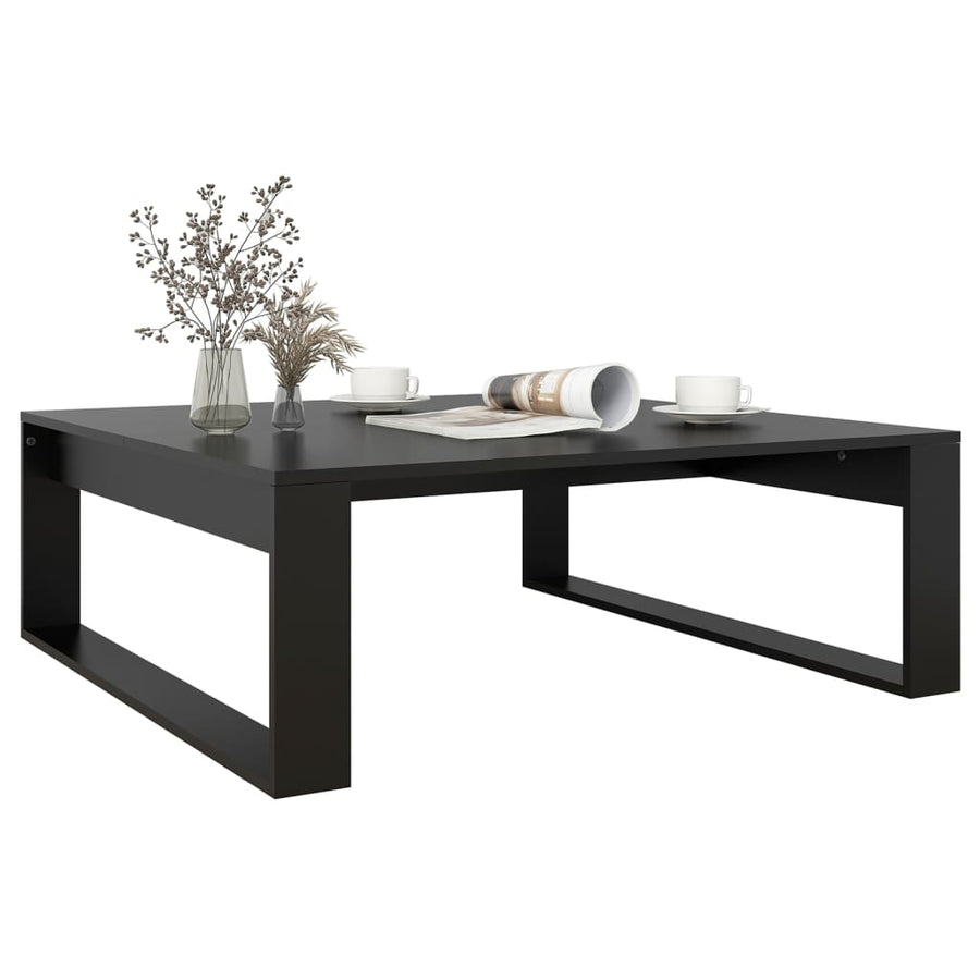 Salontafel 00X00X35 Cm Spaanplaat Zwart