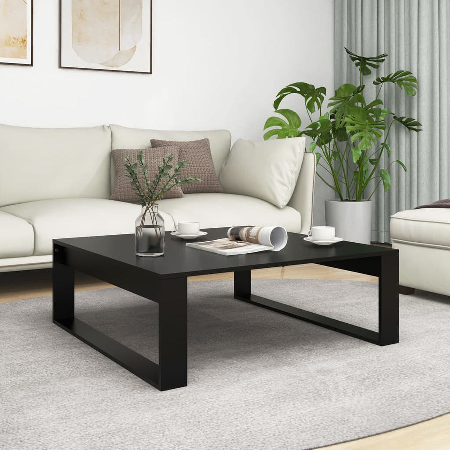 Salontafel 00X00X35 Cm Spaanplaat Zwart