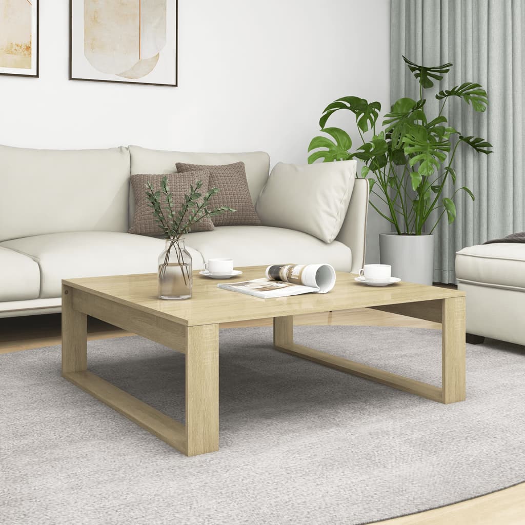 Salontafel 00X00X35 Cm Spaanplaat Kleurig Sonoma eiken