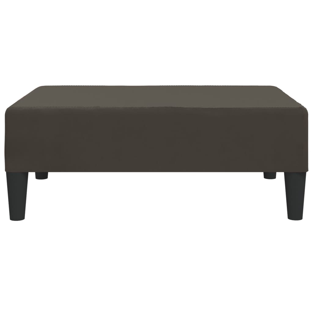 Voetenbank 78X56X32 Cm Fluweel Donkergrijs