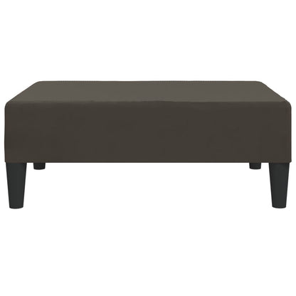 Voetenbank 78X56X32 Cm Fluweel Donkergrijs