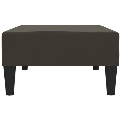Voetenbank 78X56X32 Cm Fluweel Donkergrijs
