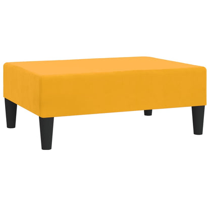Voetenbank 78X56X32 Cm Fluweel Geel