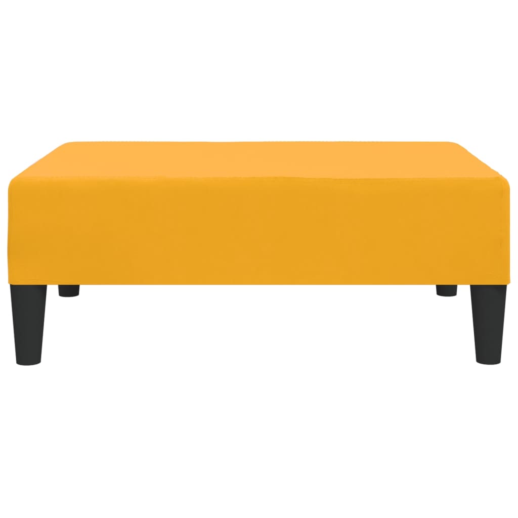 Voetenbank 78X56X32 Cm Fluweel Geel