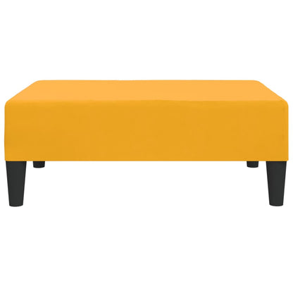 Voetenbank 78X56X32 Cm Fluweel Geel
