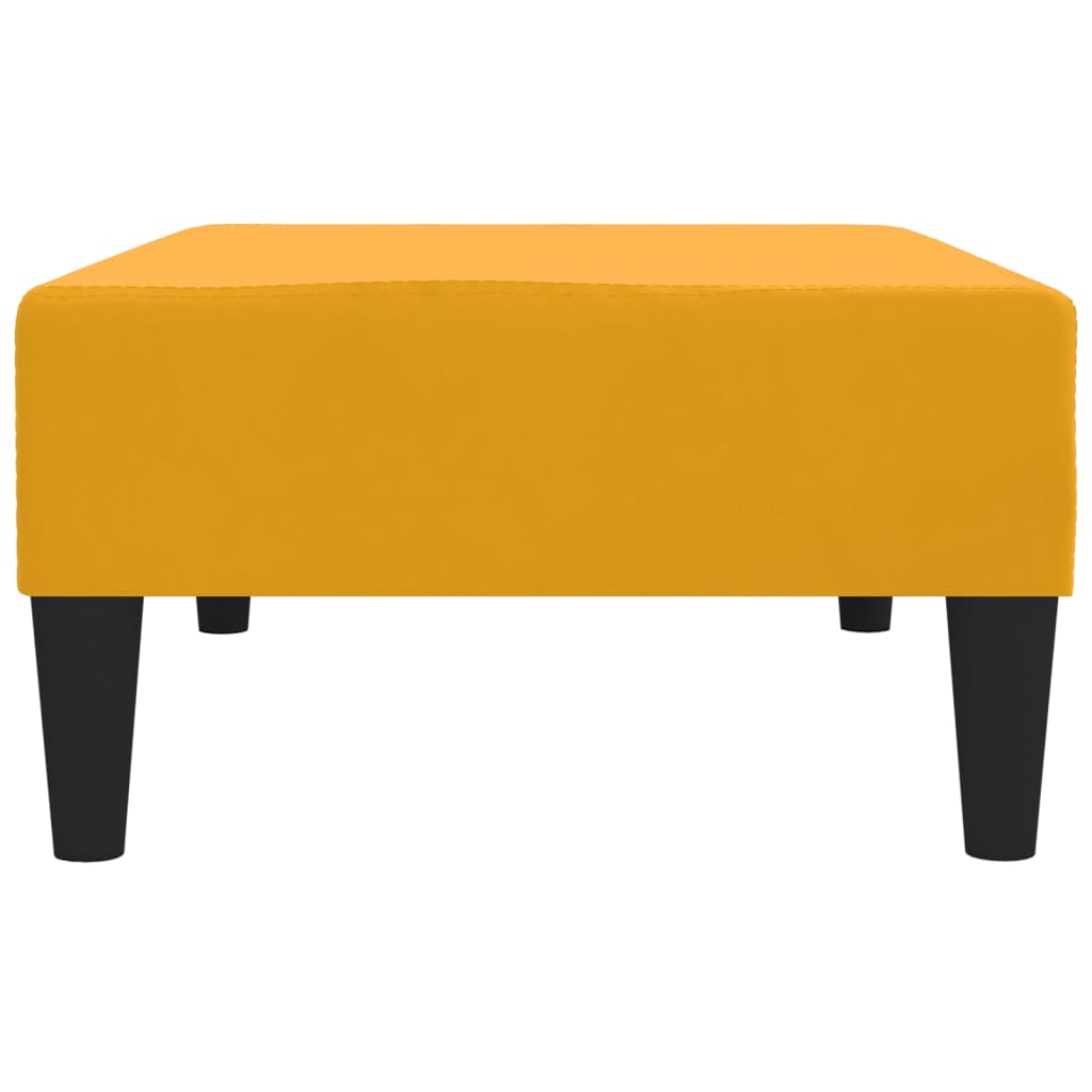 Voetenbank 78X56X32 Cm Fluweel Geel