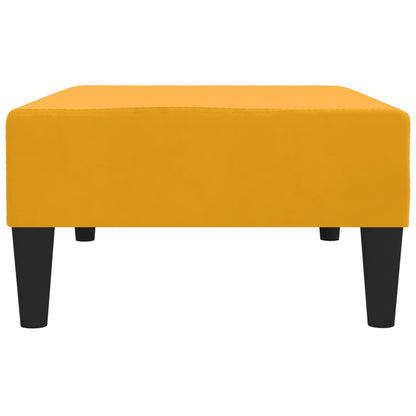 Voetenbank 78X56X32 Cm Fluweel Geel