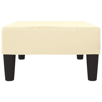 Voetenbank 78X56X32 Cm Kunstleer Kleurig Crème