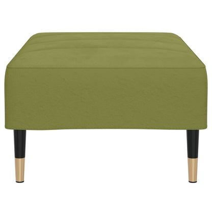 Voetenbank 78X56X32 Cm Fluweel Lichtgroen