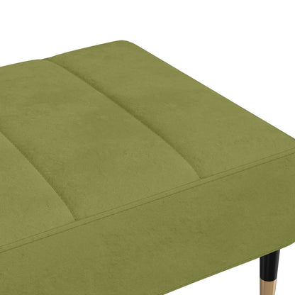 Voetenbank 78X56X32 Cm Fluweel Lichtgroen