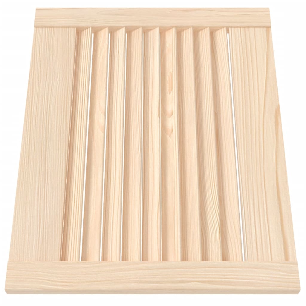 Kastdeur Met Lamellen 39,5X49,4 Cm Massief Grenenhout 1 39.5 x 49.4 cm Naturel