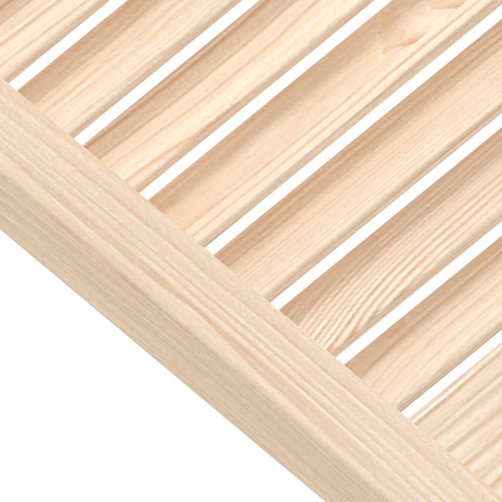 Kastdeur Met Lamellen 39,5X49,4 Cm Massief Grenenhout 1 39.5 x 49.4 cm Naturel