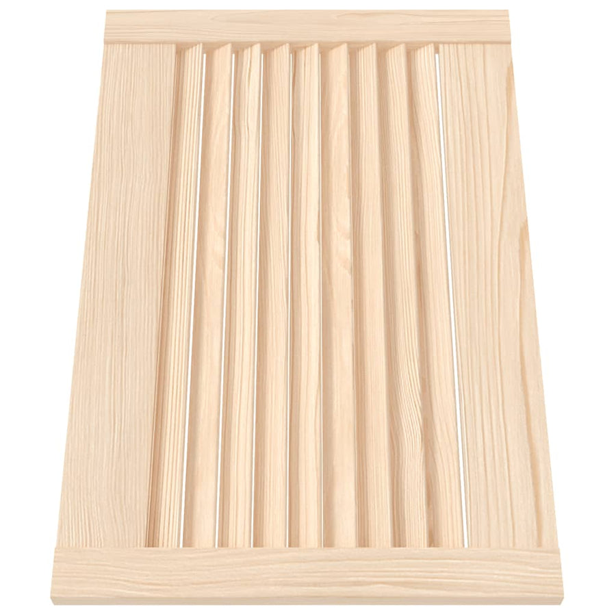 Kastdeur met lamellen 39,5x59,4 cm massief grenenhout 1 39.5 x 59.4 cm Naturel