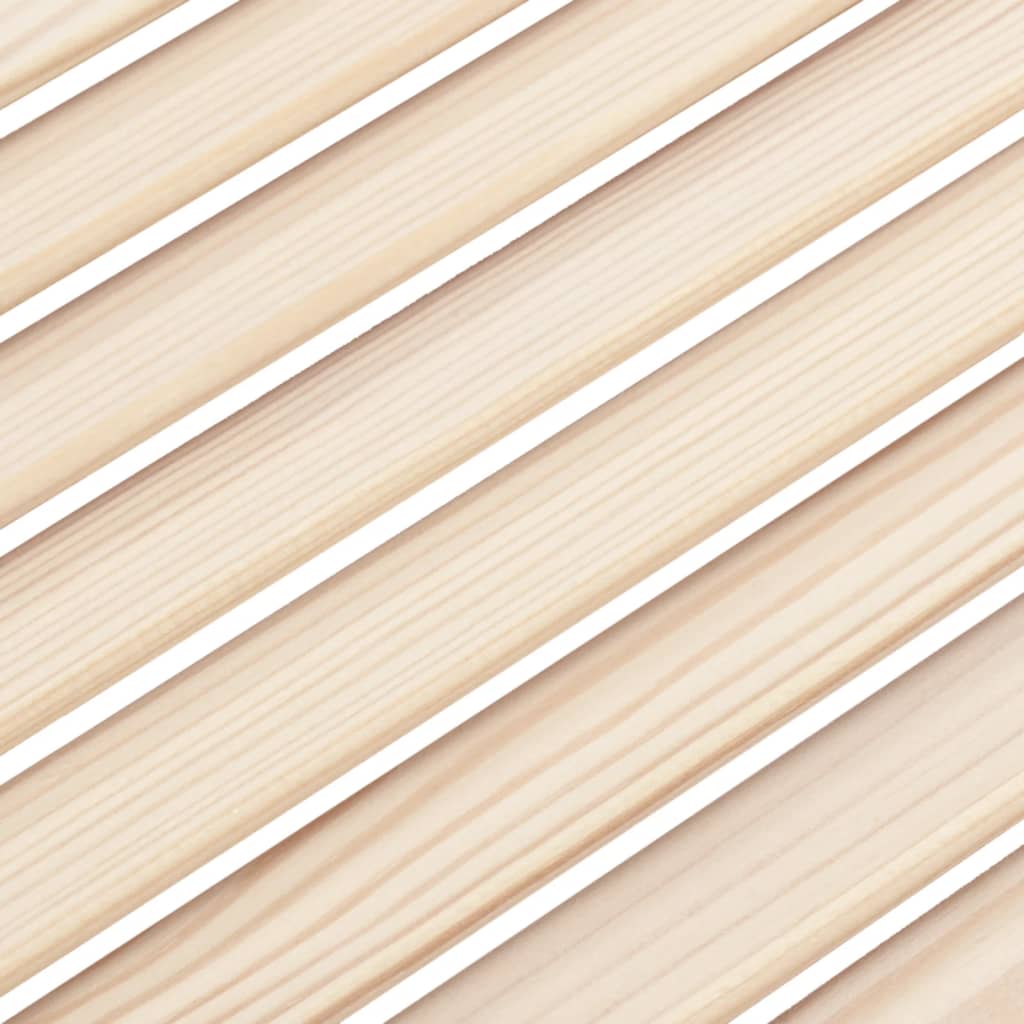 Kastdeuren met lamellen 2 st 39,5x59,4 cm massief grenenhout 2 39.5 x 59.4 cm Naturel