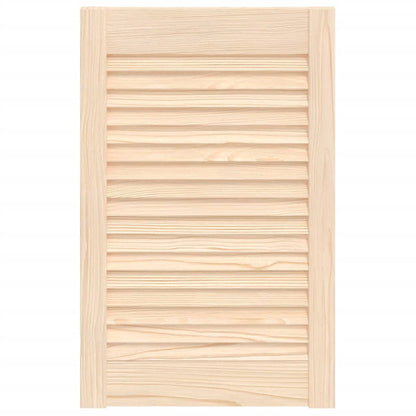Kastdeur met lamellen 61,5x39,4 cm massief grenenhout 61.5 x 39.4 cm Naturel
