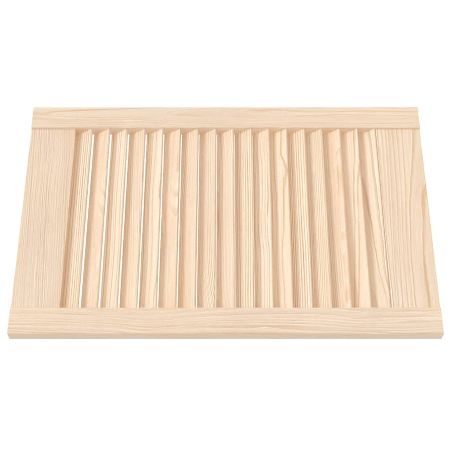 Kastdeur met lamellen 61,5x39,4 cm massief grenenhout 61.5 x 39.4 cm Naturel