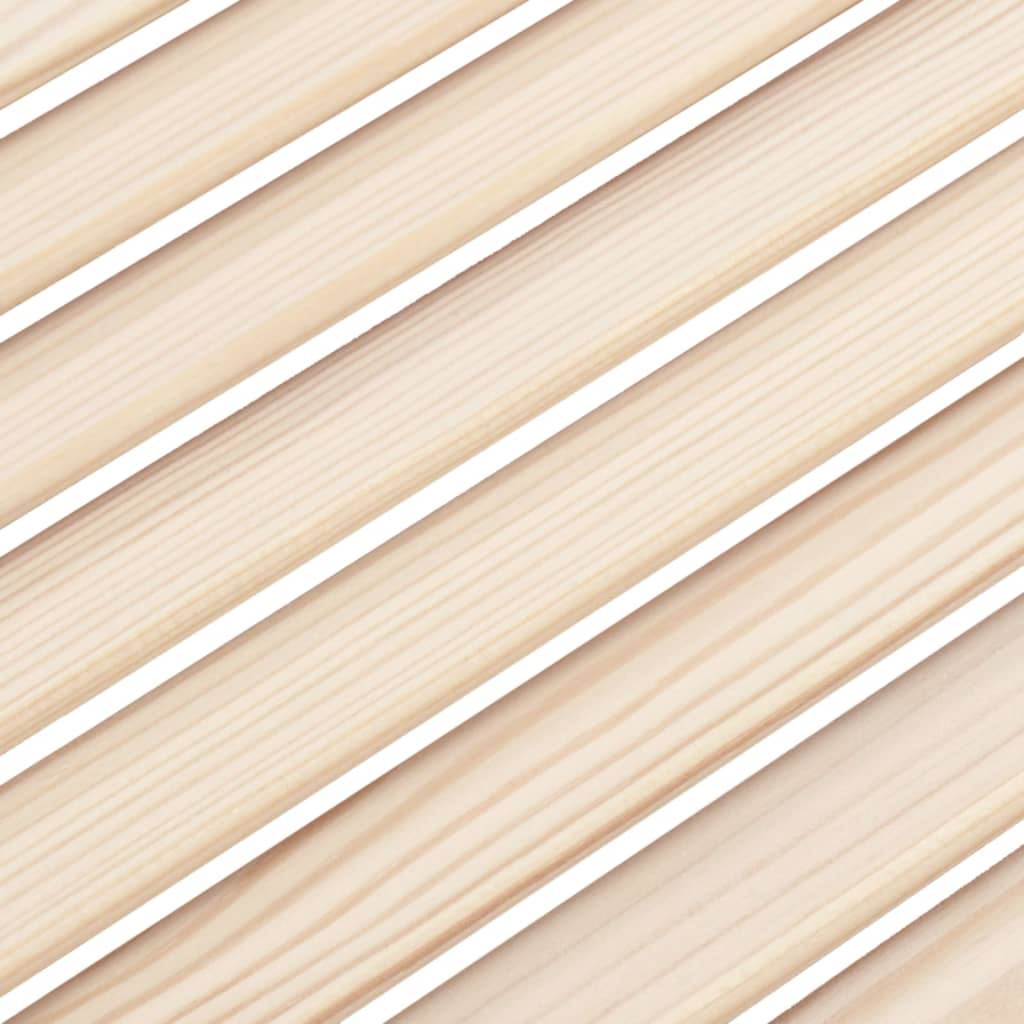 Kastdeur met lamellen 61,5x39,4 cm massief grenenhout 61.5 x 39.4 cm Naturel