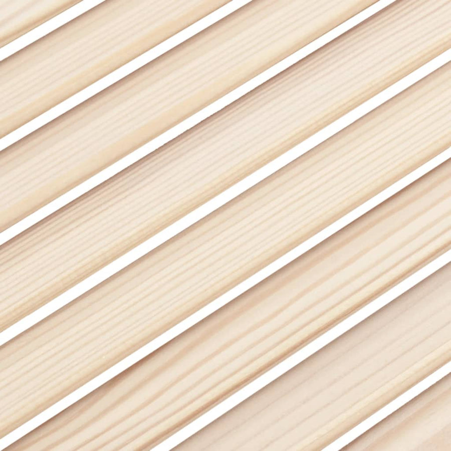 Kastdeuren met lamellen 2 st 61,5x39,4 cm massief grenenhout 2 61.5 x 39.4 cm Naturel