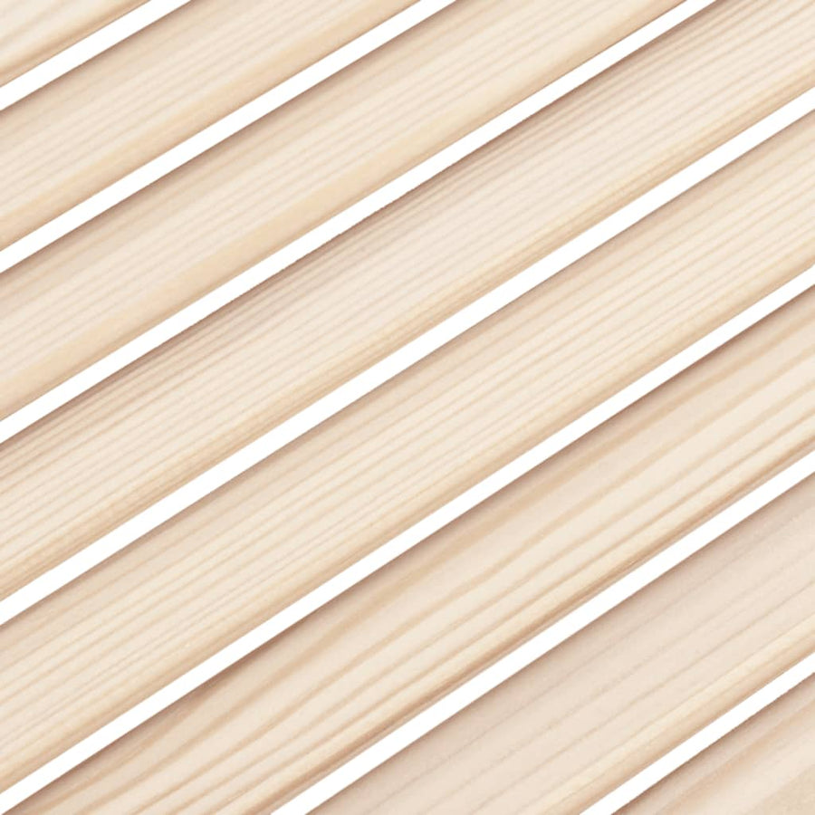 Kastdeuren met lamellen 4 st 61,5x49,4 cm massief grenenhout 61.5 x 49.4 cm Naturel