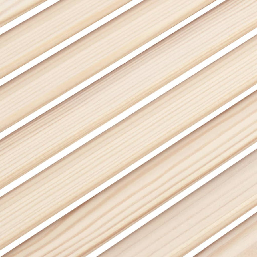 Kastdeuren met lamellen 4 st 61,5x59,4 cm massief grenenhout 61.5 x 59.4 cm Naturel