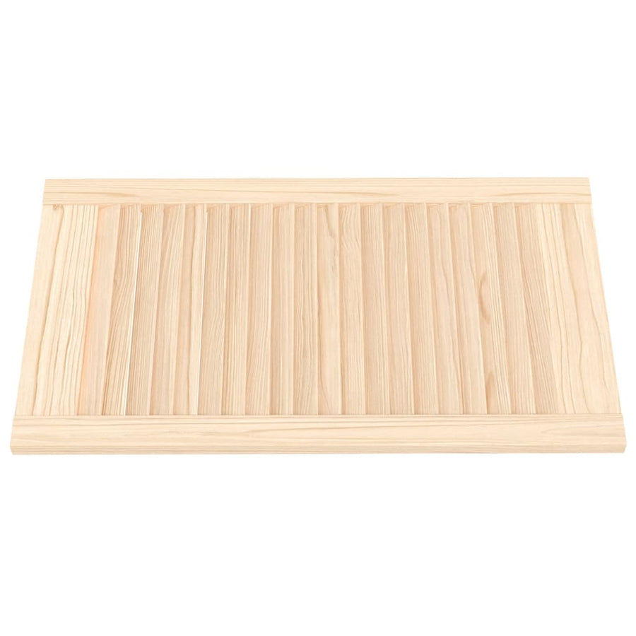 Kastdeuren met lamellen 2 st 69x39,4 cm massief grenenhout 2 69 x 39.4 cm Naturel