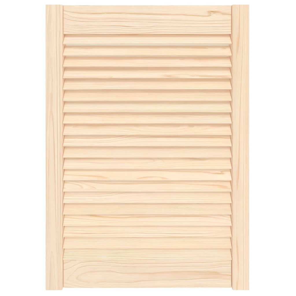 Kastdeur met lamellen 69x49,4 cm massief grenenhout 1 69 x 49.4 cm Naturel